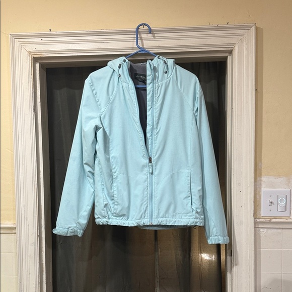Eddie Bauer Jackets & Blazers - Eddie Bauer Light Blue Hooded Jacket